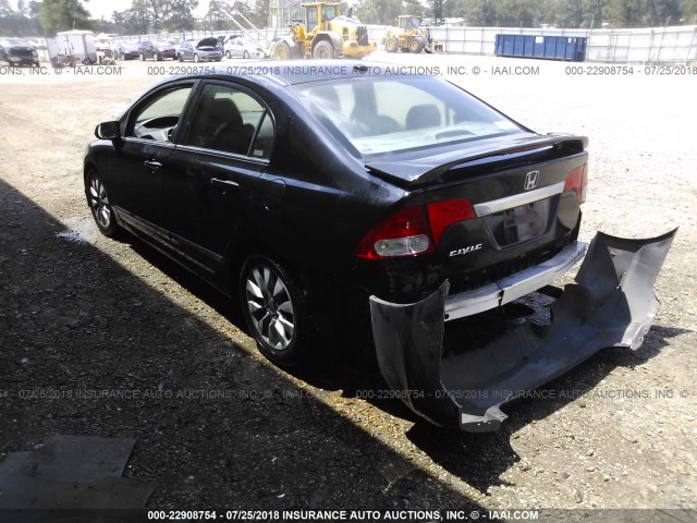 19XFA16969E006988 - 2009 HONDA CIVIC EXL Qara foto 3