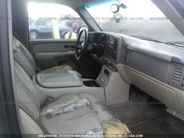 3GNFK16T9YG127890 - 2000 CHEVROLET SUBURBAN K1500 Dorado foto 5