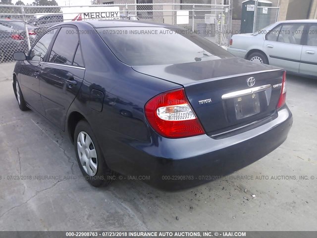 4T1BE32K83U165040 - 2003 TOYOTA CAMRY LE/XLE/SE 蓝色 照片 3