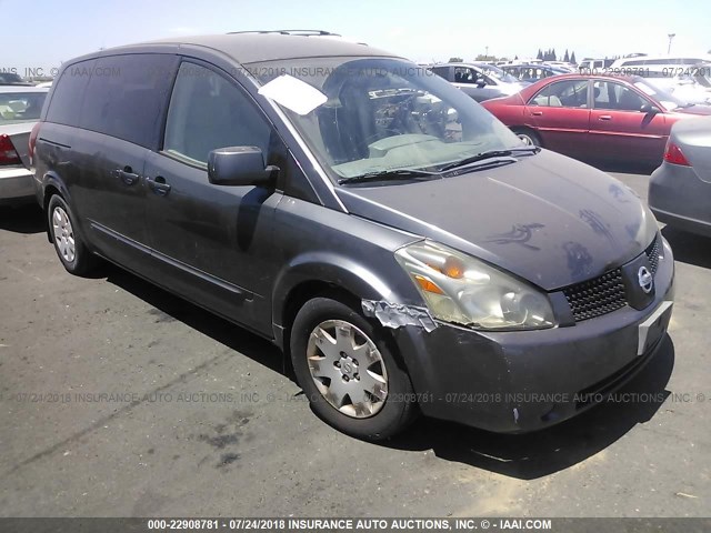 5N1BV28U64N304936 - 2004 NISSAN QUEST S/SE/SL GRAY photo 1