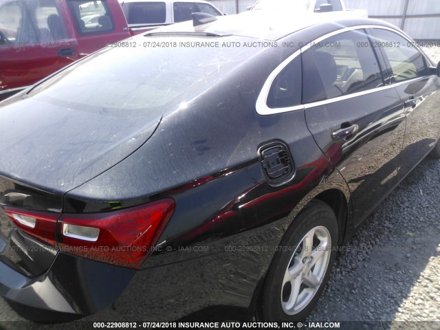 1G1ZB5ST7HF194887 - 2017 CHEVROLET MALIBU LS BLACK photo 6