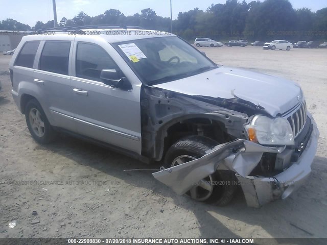 1J4HR58N65C686602 - 2005 JEEP GRAND CHEROKEE LIMITED SILVER photo 1