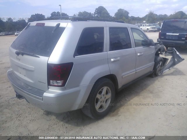 1J4HR58N65C686602 - 2005 JEEP GRAND CHEROKEE LIMITED SILVER photo 4