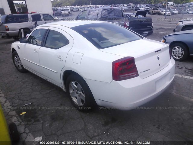 2B3KA43R26H300815 - 2006 DODGE CHARGER SE/SXT WHITE photo 3