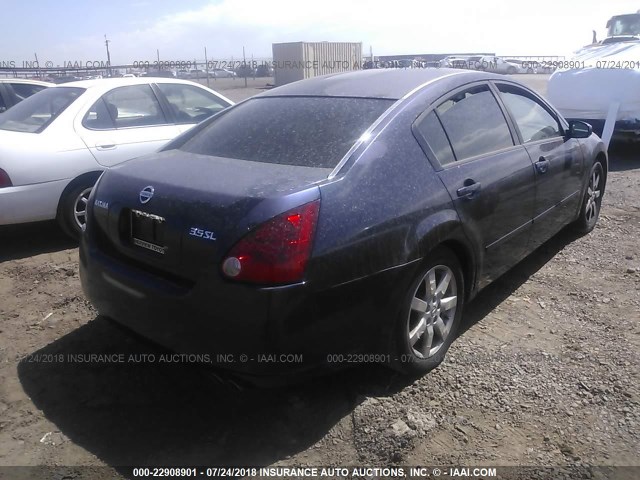 1N4BA41E44C903799 - 2004 NISSAN MAXIMA SE/SL BLUE photo 4