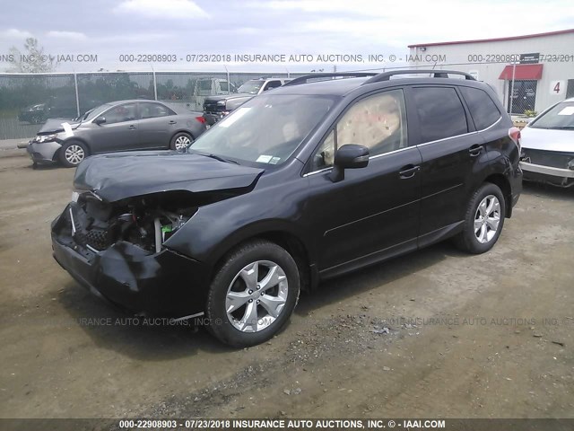 JF2SJAMC9EH471204 - 2014 SUBARU FORESTER 2.5I TOURING GRAY photo 2