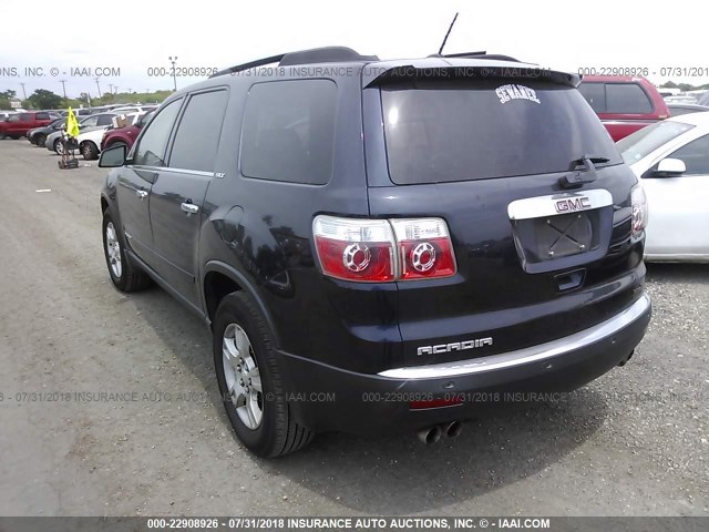 1GKER33797J164183 - 2007 GMC ACADIA SLT-2 BLUE photo 3