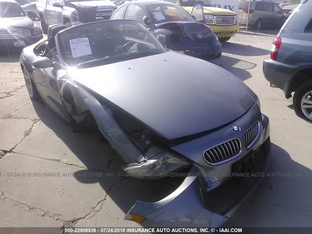4USBU53538LX04974 - 2008 BMW Z4 3.0SI GRAY photo 1