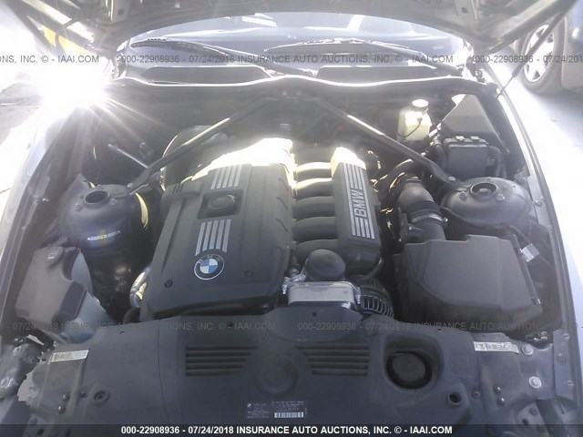 4USBU53538LX04974 - 2008 BMW Z4 3.0SI GRAY photo 10
