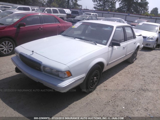 1G4AG55N9P6446040 - 1993 BUICK CENTURY SPECIAL WHITE photo 2