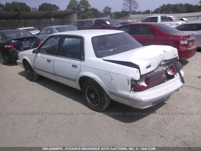 1G4AG55N9P6446040 - 1993 BUICK CENTURY SPECIAL WHITE photo 3