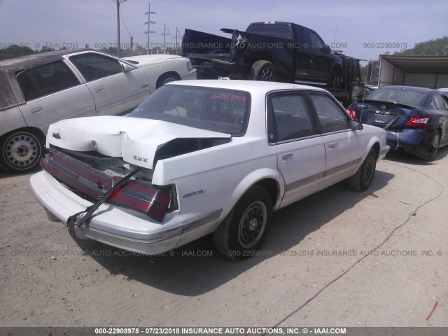 1G4AG55N9P6446040 - 1993 BUICK CENTURY SPECIAL WHITE photo 4