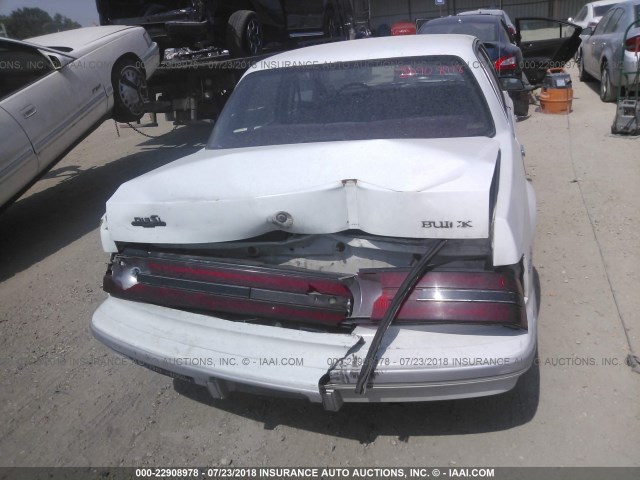 1G4AG55N9P6446040 - 1993 BUICK CENTURY SPECIAL WHITE photo 6