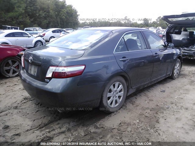 4T1BB46K97U014738 - 2007 TOYOTA CAMRY NEW GENERATION HYBRID GRAY photo 4