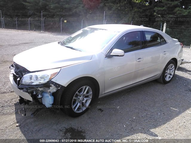 1G11C5SL1EF213195 - 2014 CHEVROLET MALIBU 1LT 棕色 照片 2