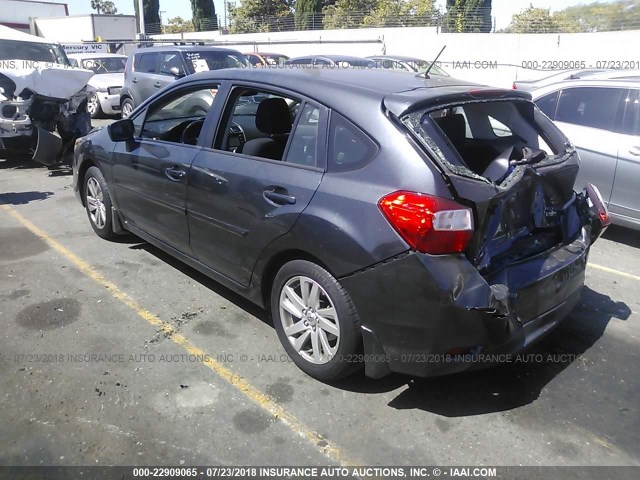 JF1GPAC69F8313841 - 2015 SUBARU IMPREZA PREMIUM GRAY photo 3