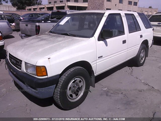 4S2CK58EXT4307343 - 1996 ISUZU RODEO S WHITE photo 2