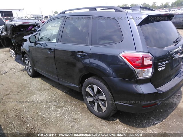 JF2SJAGC2HH499703 - 2017 SUBARU FORESTER 2.5I PREMIUM BLACK photo 3