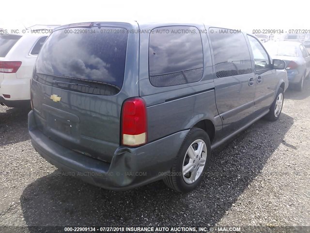 1GNDV23L55D160435 - 2005 CHEVROLET UPLANDER LS BLUE photo 4