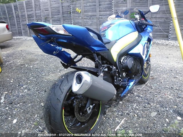 JS1GT78A8F2100091 - 2015 SUZUKI GSX-R1000 BLUE photo 4