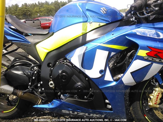 JS1GT78A8F2100091 - 2015 SUZUKI GSX-R1000 BLUE photo 8