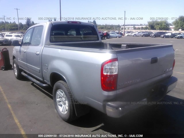 5TBDT44124S442745 - 2004 TOYOTA TUNDRA DOUBLE CAB SR5 SILVER photo 3