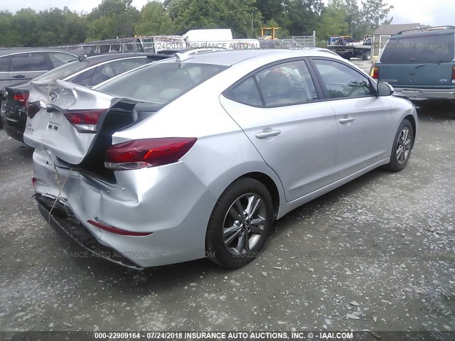 5NPD84LF0HH098978 - 2017 HYUNDAI ELANTRA SE/VALUE/LIMITED SILVER photo 4