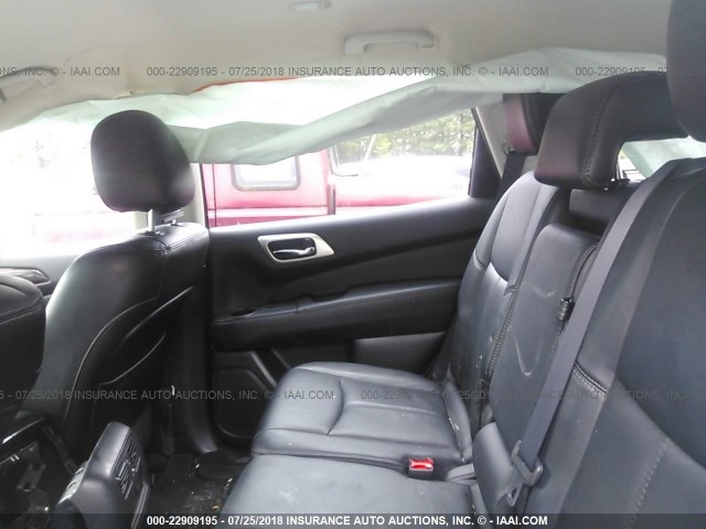 5N1AR2MM3EC633077 - 2014 NISSAN PATHFINDER S/SV/SL/PLATINUM GRAY photo 8