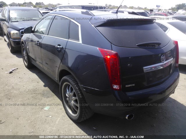 3GYFNAEY8AS513498 - 2010 CADILLAC SRX LUXURY COLLECTION BLUE photo 3