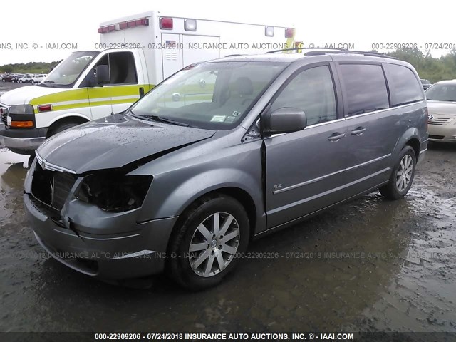 2A8HR54X49R641886 - 2009 CHRYSLER TOWN & COUNTRY TOURING GRAY photo 2