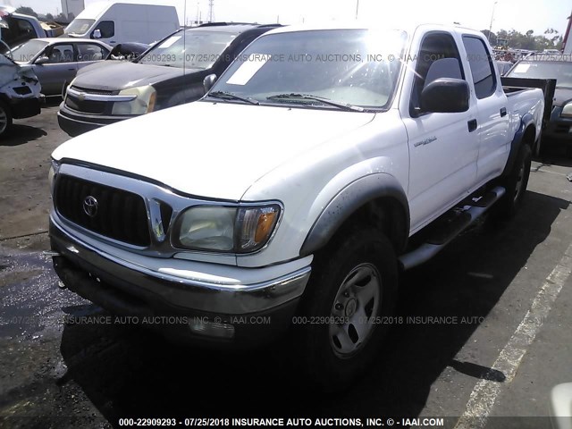 5TEGM92N53Z179124 - 2003 TOYOTA TACOMA DOUBLE CAB PRERUNNER WHITE photo 2