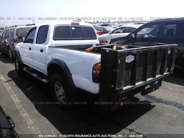 5TEGM92N53Z179124 - 2003 TOYOTA TACOMA DOUBLE CAB PRERUNNER WHITE photo 3