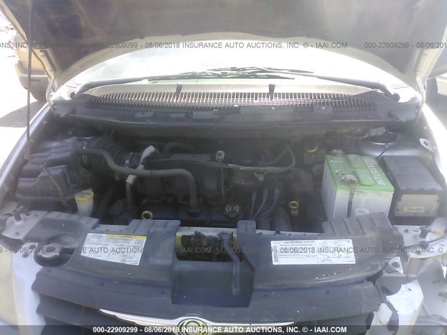 1C4GP45R15B117316 - 2005 CHRYSLER TOWN & COUNTRY  SILVER photo 10