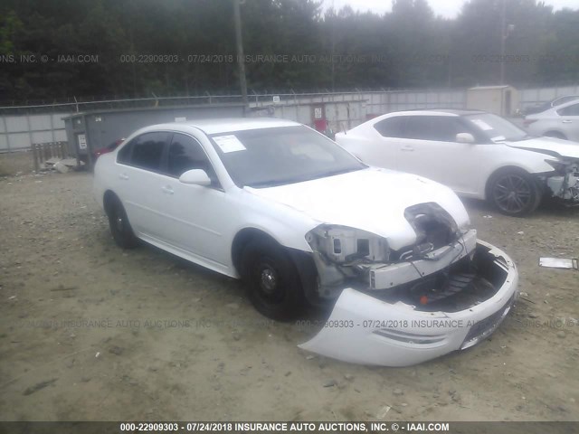 2G1WD5EM7A1251460 - 2010 CHEVROLET IMPALA POLICE WHITE photo 1