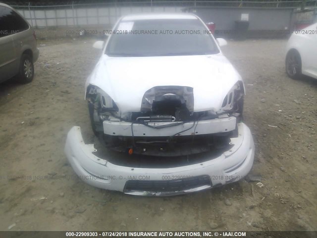 2G1WD5EM7A1251460 - 2010 CHEVROLET IMPALA POLICE WHITE photo 6