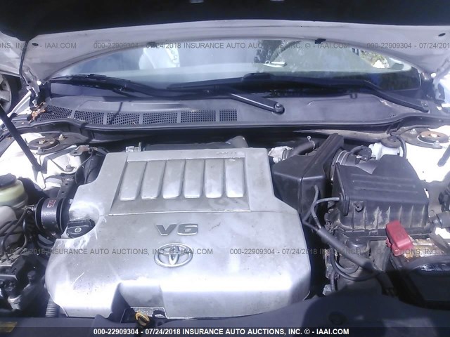 4T1BK3EK1AU604788 - 2010 TOYOTA CAMRY SE/LE/XLE WHITE photo 10