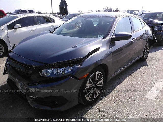 19XFC1F77HE200632 - 2017 HONDA CIVIC EXL 灰色 照片 2