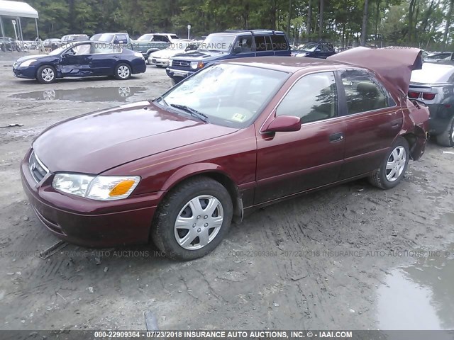 4T1BG28K0YU687390 - 2000 TOYOTA CAMRY CE/LE/XLE 栗色 照片 2