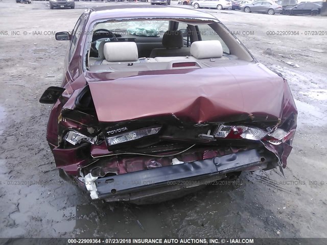 4T1BG28K0YU687390 - 2000 TOYOTA CAMRY CE/LE/XLE 栗色 照片 6