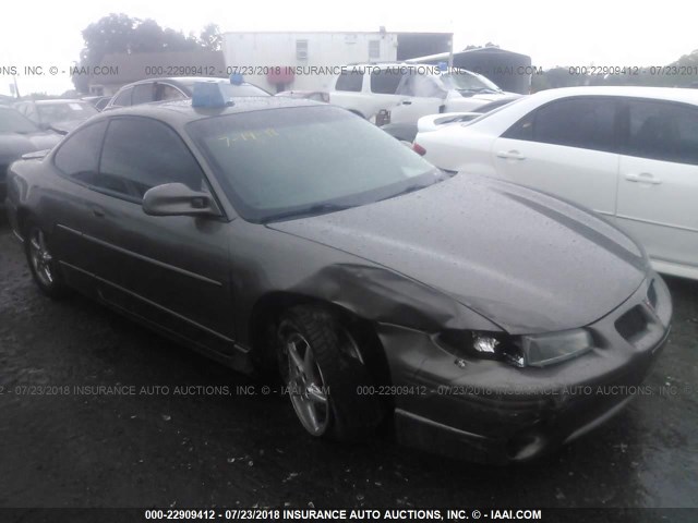 1G2WP12K72F289635 - 2002 PONTIAC GRAND PRIX GT GRAY photo 1