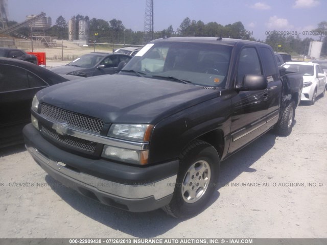 2GCEC19T241195626 - 2004 CHEVROLET SILVERADO C1500 BLACK photo 2