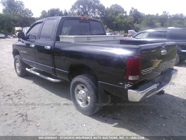 3D7KU28D83G827184 - 2003 DODGE RAM 2500 ST/SLT 黑色 照片 3