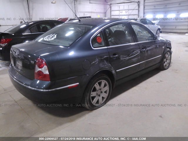 WVWRH63BX3P347203 - 2003 VOLKSWAGEN PASSAT GLX GRAY photo 4