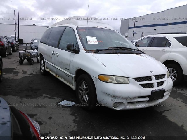 1B4GP44G0YB712014 - 2000 DODGE GRAND CARAVAN SE/SPORT WHITE photo 1