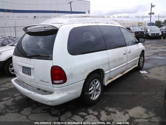 1B4GP44G0YB712014 - 2000 DODGE GRAND CARAVAN SE/SPORT WHITE photo 4