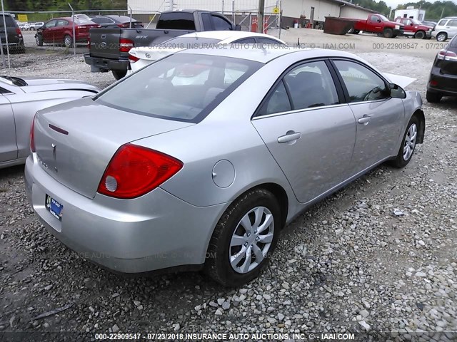 1G2ZF57B284299073 - 2008 PONTIAC G6 VALUE LEADER/BASE SILVER photo 4