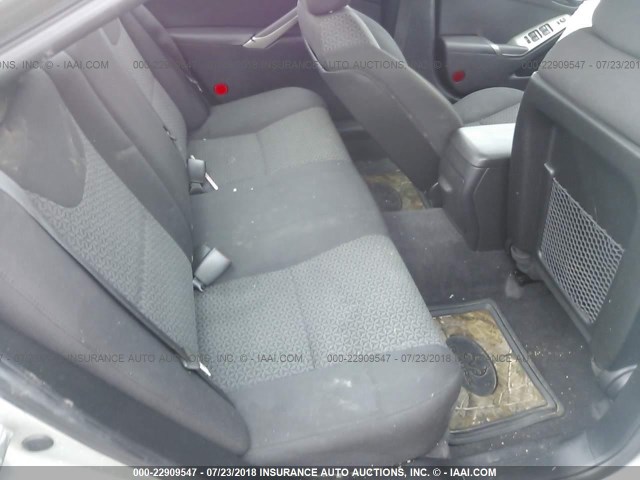 1G2ZF57B284299073 - 2008 PONTIAC G6 VALUE LEADER/BASE SILVER photo 8