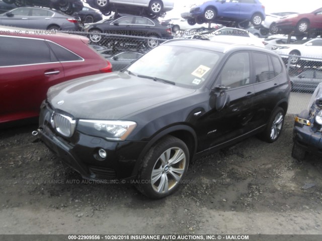 5UXWX9C52G0D82464 - 2016 BMW X3 XDRIVE28I BLACK photo 2