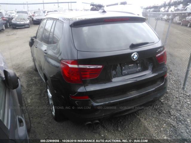 5UXWX9C52G0D82464 - 2016 BMW X3 XDRIVE28I BLACK photo 3