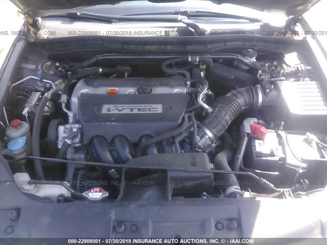 1HGCP26899A200045 - 2009 HONDA ACCORD EXL GRAY photo 10